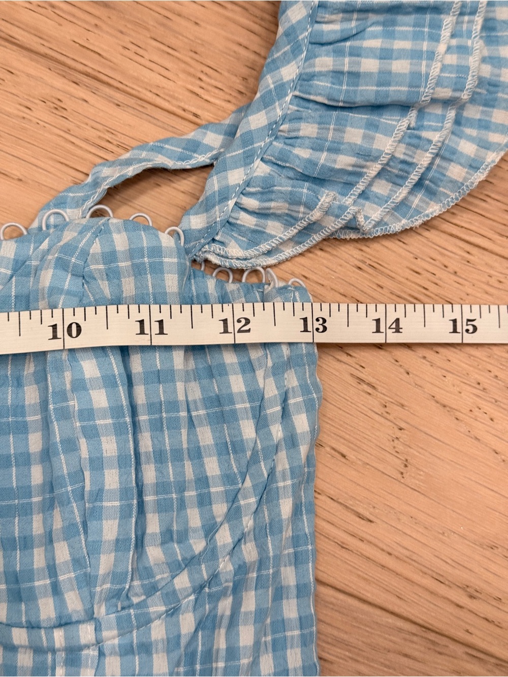 ASTR Wedelia Dress in Blue Plaid - Picture 6 of 8